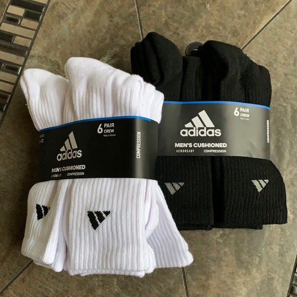 2 x 6 pairs socks set Adidas Men’s Cushioned Crew - Picture 10 of 10